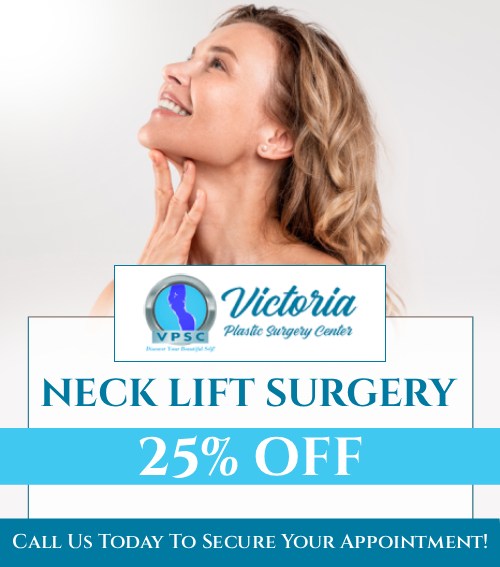 A neck lift can restore a more youthful and refined appearance to the neck and chin by addressing issues like excess fat, sagging, and lack of definition. If the appearance of the neck has been a cause of stress or discontent, a neck lift can effectively treat these difficulties, allowing people to regain their confidence. Neck lift procedures are available at Victoria Plastic Surgery Center. For more information, contact us today or book an appointment online. Visit us today at 8503 Arlington Blvd #130 Fairfax, VA. Talk to Dr. Suh today about your cosmetic goals – you will be glad you did!